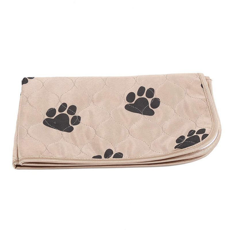 Pet Pee Pad - Washable Waterproof Puppy Dog Cat Urine Mat Super Absorbing Pet Training and Travel Pads (40*60cm-Brown) 40*60cm 棕色 - PawsPlanet Australia