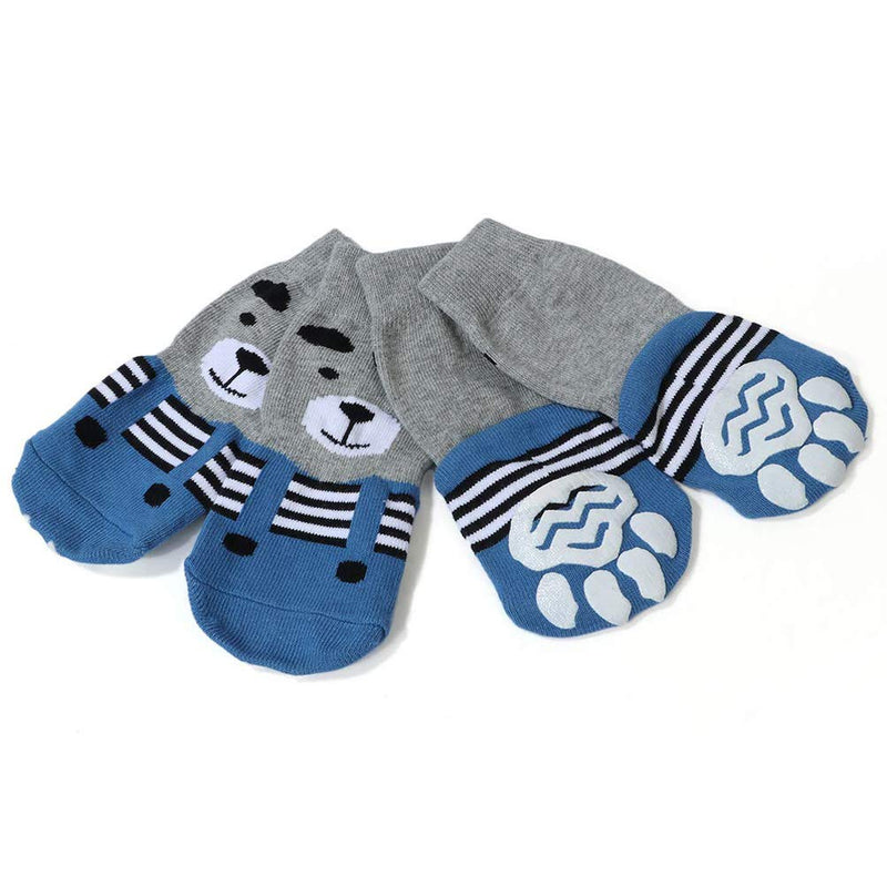 LifeWheel Traction Control Cat Dog Socks Indoor Rubber Nonskid Paw Protector Cotton Socks Random Color 4XL 8 Pieces/Package (Random Color) - PawsPlanet Australia
