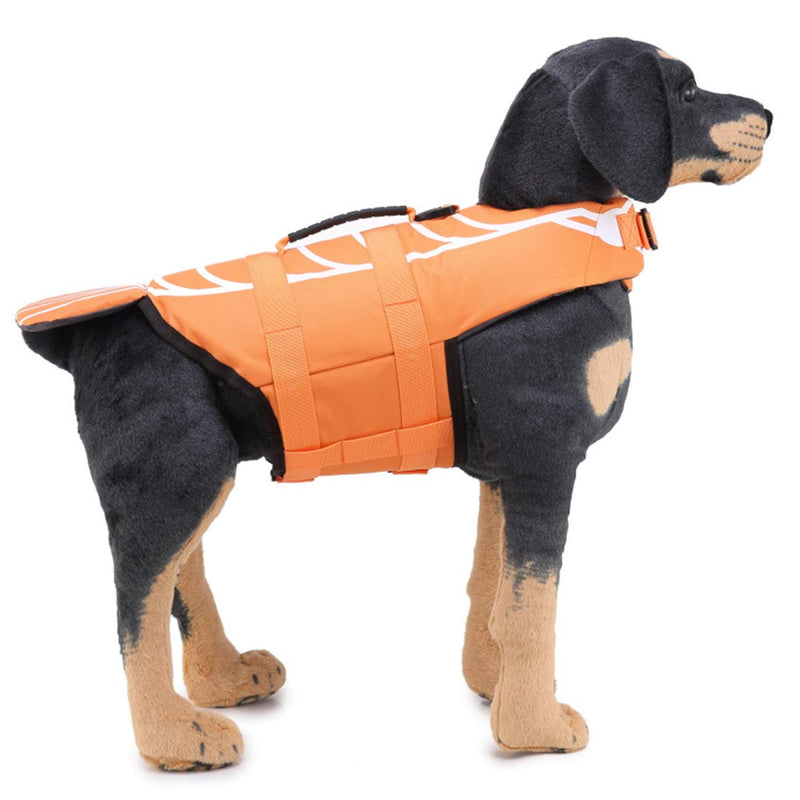 Huret Dog Life Jackets, Ripstop Pet Floatation Life Vest for Small, Middle, Large Size Dogs, Dog Lifesaver Preserver Swimsuit for Water Safety at Pool, Beach, Boating, Lobster, M - PawsPlanet Australia