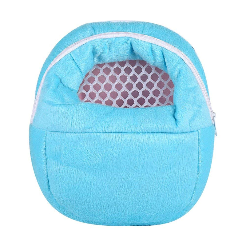 [Australia] - Yosoo Portable African Hedgehog Hamster Breathable Pet Dog Carrier Bags Handbags Puppy Cat Travel Backpack S White Mesh - Blue 