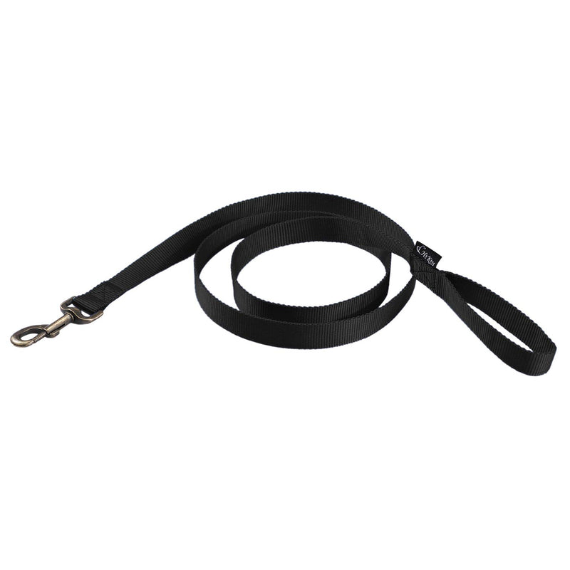 HIKISS 4FT Dog Leash, Strong and Durable Leash with Easy to Use Collar Hook,1 Inch Wide Dog Leashes for Medium and Large Dogs(Black 1" x 4 ft) 1 in x 4ft Black - PawsPlanet Australia