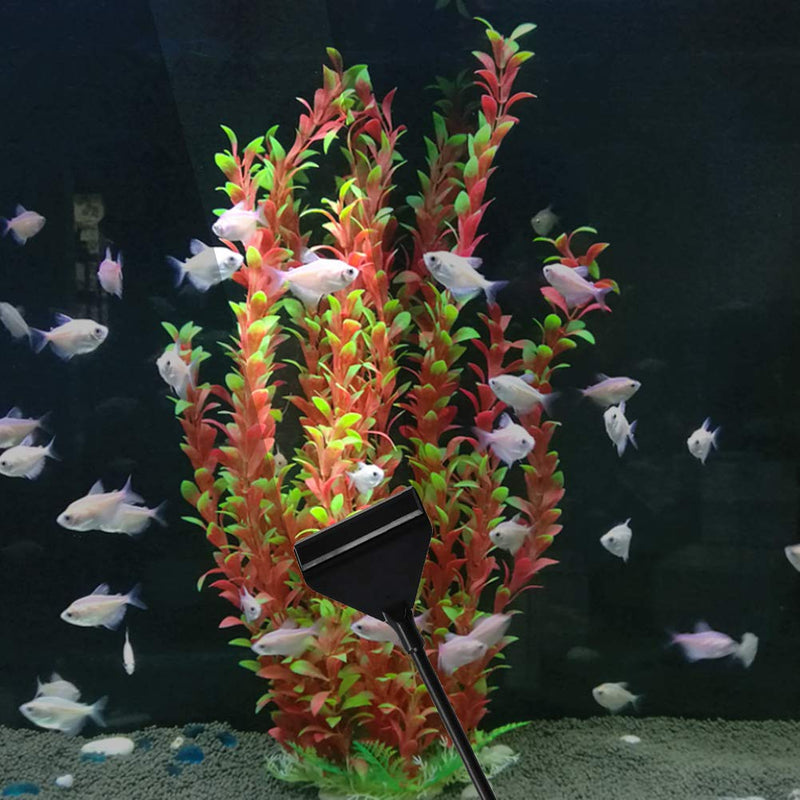 ATPWONZ Aquarium Algae Acraper, Aluminum Magnesium Alloy Aquarium Glass Scraper Cleaner Tool with Stainless Steel Blade for Aquarium Fish Reef Plant Glass Tank - PawsPlanet Australia