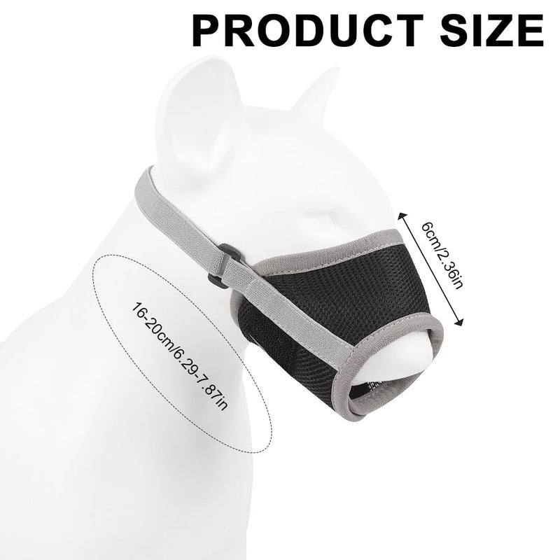 Tadipri Muzzle for Dogs Air Mesh Breathable Adjustable Pet Muzzles, Muzzle Made of Nylon for Dogs Medium and Large Dogs, Muzzle with Velcro Fastener Soft, Prevents Biting, Barking and - PawsPlanet Australia