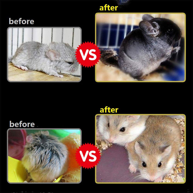 [Australia] - Gerbil Sand Chinchilla Bath Dust Hamster Bathing Sand Pure Pumice Dust Sand Toys for Degus Guinea Pigs Bunny Rabbits (2LB) 