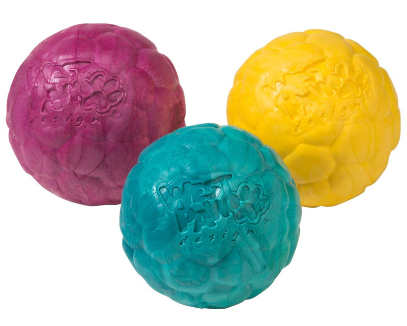 [Australia] - West Paw Zogoflex Air Boz Dog Toy – Floatable Pet Ball for Dogs, Fetch, Play, Chewing – Non-Toxic, Recyclable, Latex-Free Canine Toys – Durable Exterior Texture, Bouncy Squishy Ball, Made in USA Small Currant 