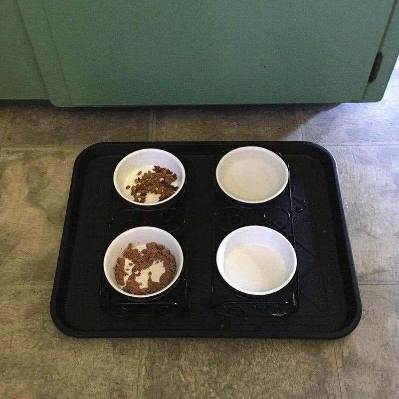 Aumket Boot Tray for Heavy Duty Floor Protection-Pet Bowls-Paint-Dog Bowls, Multi-Purpose, Shoes, Pets, Garden - Mudroom, Entryway, Garage-Indoor and Outdoor Friendly (20" x 15" 2Pack) 50X40cm - PawsPlanet Australia