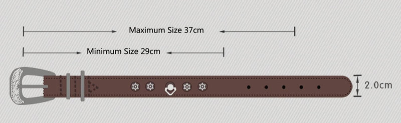 Rantow Leather Dog Collars for Small/Medium Cats Collar, Neck 11.4"to 14.6" and 2cm Wide, Handmade Leather Headcollar (Brown) Brown - PawsPlanet Australia