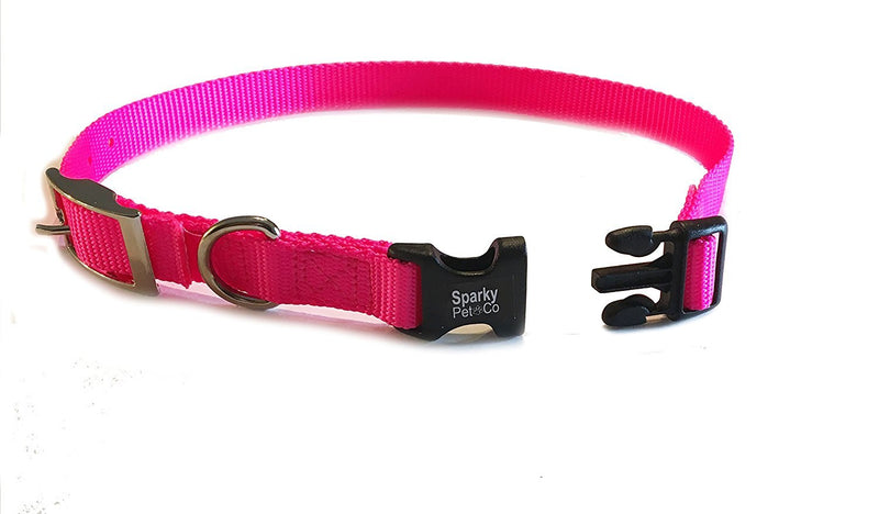 [Australia] - Sparky Pet Co 3/4" Nylon Quick Snap E Collar Double Buckle Replacement Strap- All E Collar Systems raspberry 