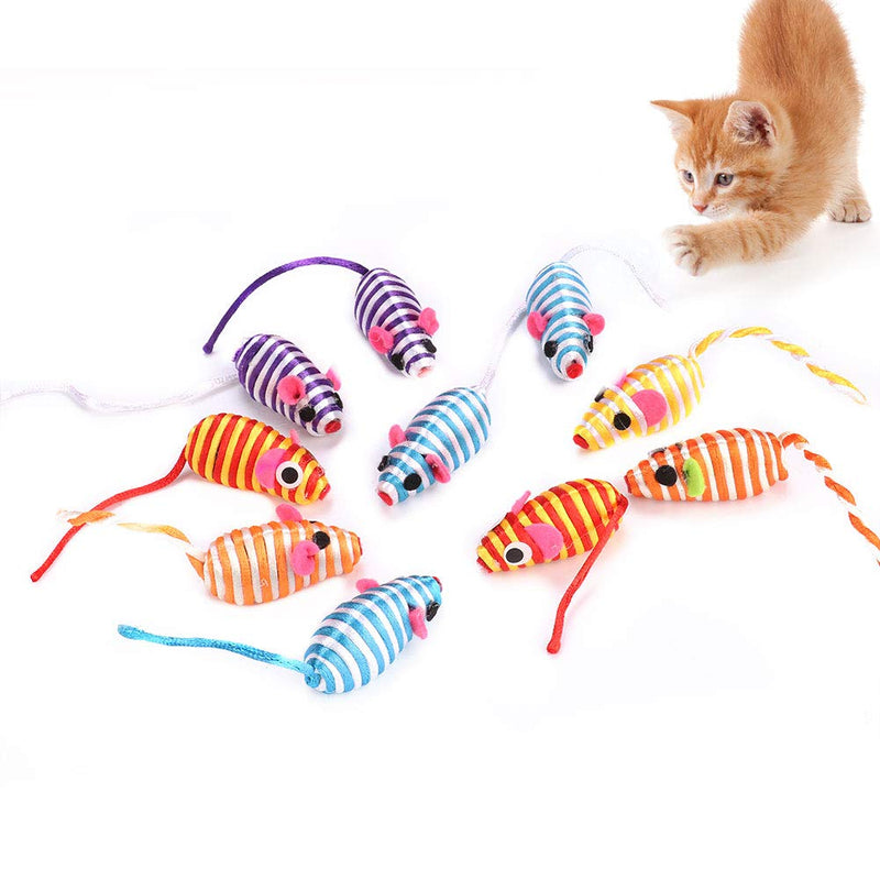 [Australia] - 10pcs Plush Snail Catnip Toy, Pet Cat Scratching Mouse Shaped Toys Having Fun Exerciser Interactive Chaser Teaser Toy for Cats Dogs Puppy Kitty Kitten Pets Novelty Gift 