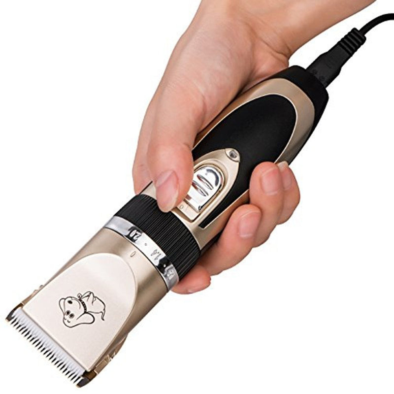 [Australia] - yuxufeng BaoRun Pet Dog Grooming Clippers Professional Rechargeable Cordless Hair Clippers with Comb Low Noise for Small Medium Large Dogs Cats Black-1 