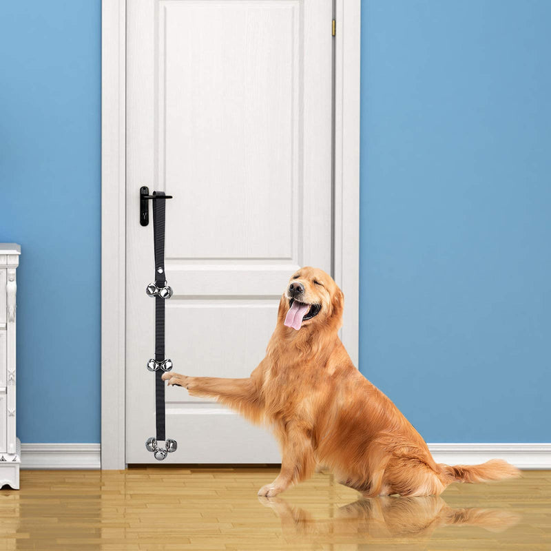 Soslina Dog Doorbells for Door Potty Training, Adjustable Dog Bell for Hanging on Door Knob, Training Your Puppy Easily - Premium Quality - 7 Extra Large 1.5" Loud Dog Bells - PawsPlanet Australia