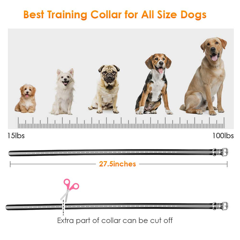 [Australia] - CLEEBOURG Dog Shock Collar, Remote Dog Training Collar with 3 Correction Remote Training Modes, Vibration, Shock, Beep, Adjustable Collar Strap for Small Medium Large Dog 