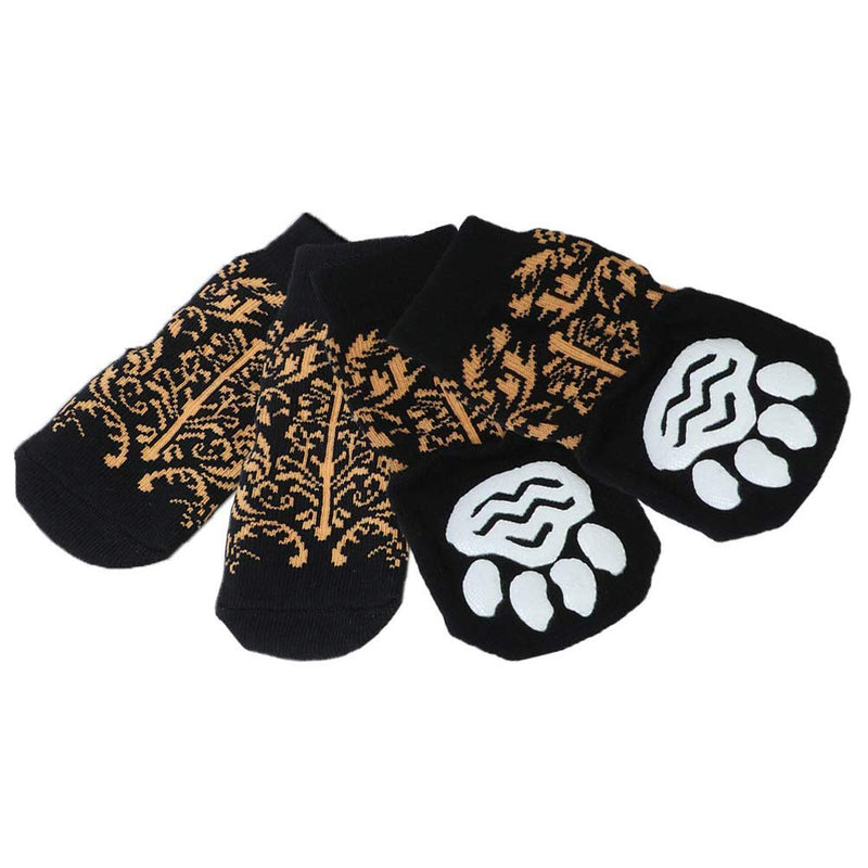 LifeWheel Traction Control Cat Dog Socks Indoor Rubber Nonskid Paw Protector Cotton Socks Random Color 4XL 8 Pieces/Package (Random Color) - PawsPlanet Australia
