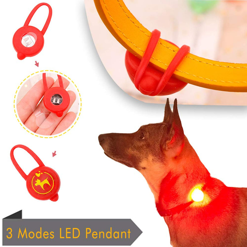 Oladwolf Light Up Dog Collar, LED Dog Collar Lights for the Dark, Ultra Bright USB Rechargeable Cut to Fit Any Size Flashing Dog & Cat Collar Waterproof Blue - PawsPlanet Australia