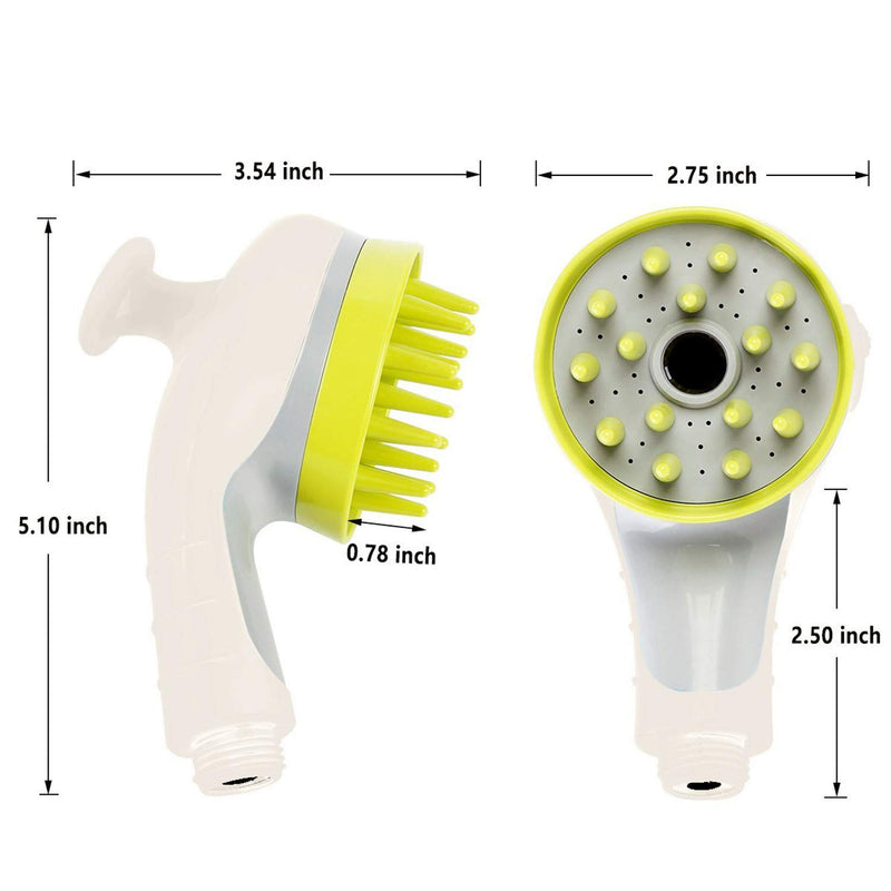 YXFZCYYGUI Pet Scrubber and Dog Shower Sprayer Attachment Set for Pet BathingPet Bath Tool Comfortable Massager Shower Tool Cleaning Bath Sprayers Dog Brush Pet Purifier Hose Adapters - PawsPlanet Australia