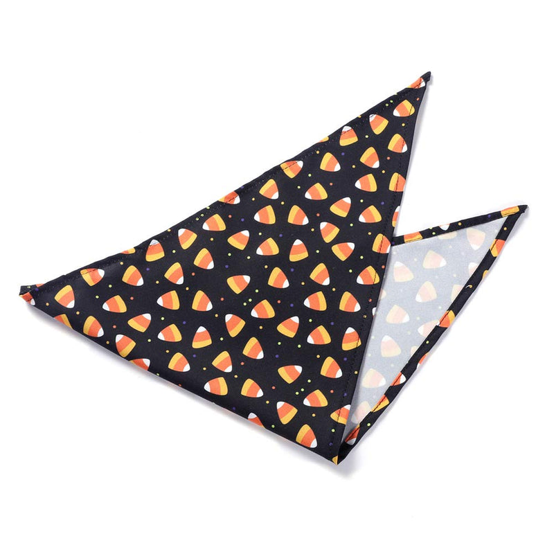 Dog Bandanas Halloween Bibs Washable Cotton Triangle Scarf Reversible Kerchief for Small Medium Large Dog (C) C - PawsPlanet Australia