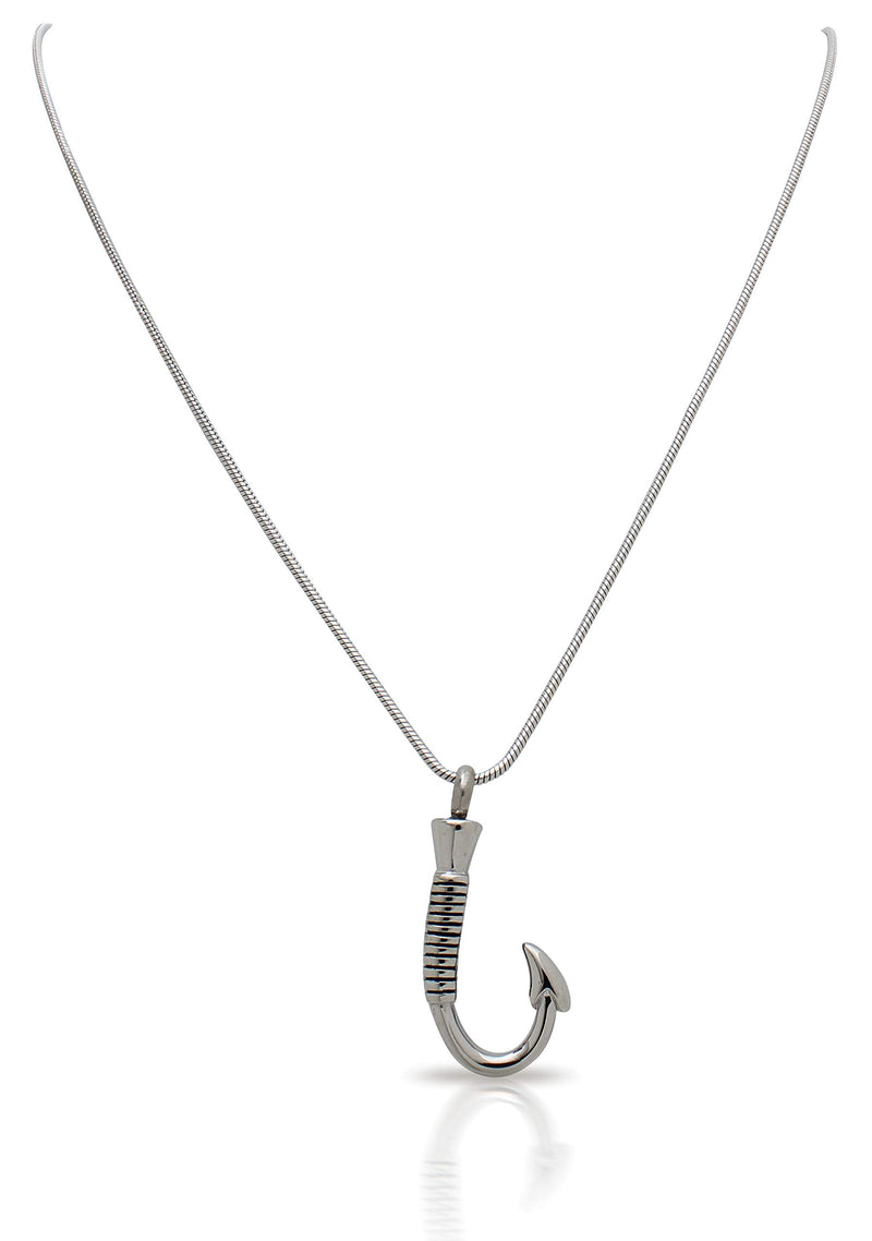 [Australia] - Royal Matter Stainless Steel Cremation Urn Pendant with Chain – Fish Hook 