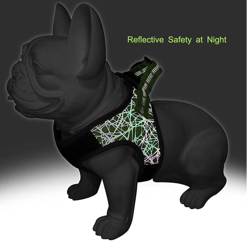 Dog Harnesses for Small Dogs, Choke Free Dog Vest Harness with high-Visibility Reflective Stripe, All-Weather air mesh, for Puppy Training by moooope. Blue - PawsPlanet Australia