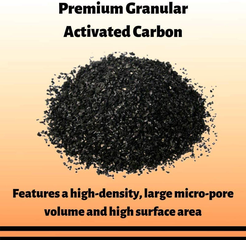 [Australia] - EnviroSupply Granular Activated Charcoal, 12x40 Coconut Shell Bulk Activated Carbon for Water Filtration, Aquariums, Fish Ponds, Potable Water and Beverage Manufacture 1 Pound 