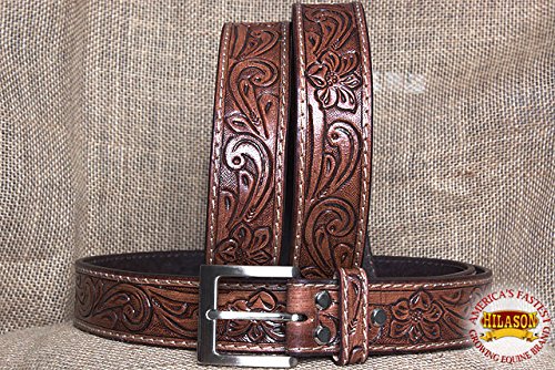 [Australia] - HILASON Leather Gun Holster Belt Handmade Concealed Carry Stitch 50 In. 