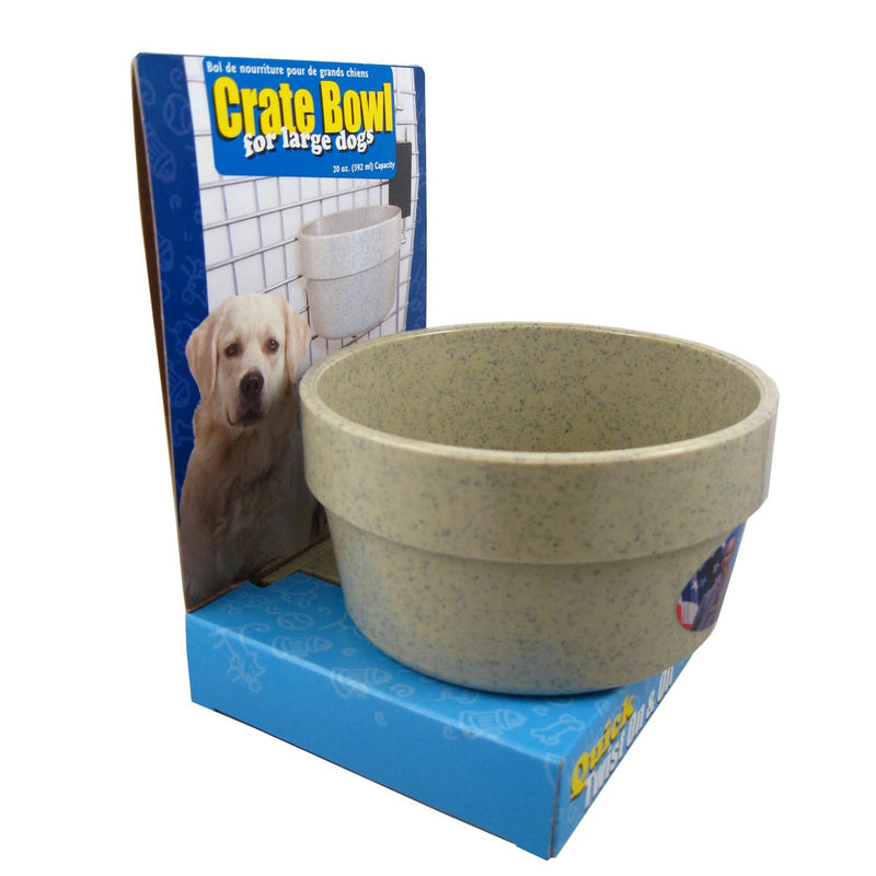 [Australia] - Happy Home Crate Bowl for Large Dogs - 20-ounce Capacity 