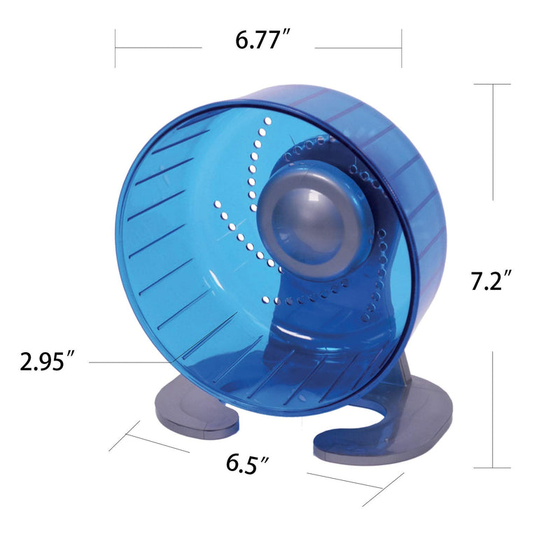 Petest Hamster Exercise Wheel, Silent Spinner Running Wheels for Small Animal, Hamster, Gerbils and Mice, Diameter 6.7 inch, Multiple Colors Available Blue - PawsPlanet Australia