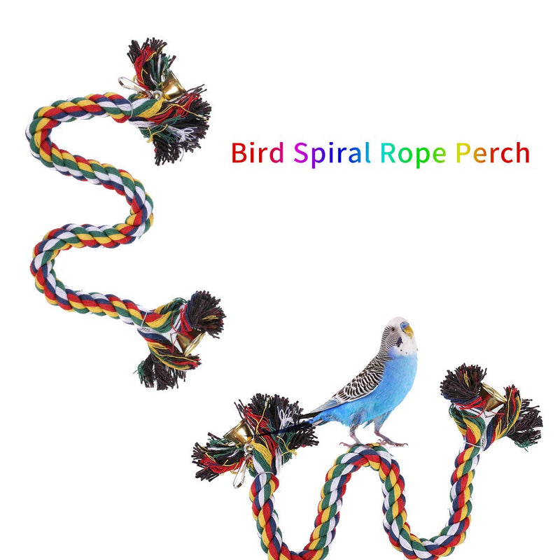 Inscape Data 8 Pack Bird Parrot Toys, Bird Swing Chewing Toys Perch Stand Hanging Bell Mirror Climbing Ladders Bird Cage Toys for Small Parakeets, Cockatiels, Budgies, Conures, Love Birds, Finches - PawsPlanet Australia