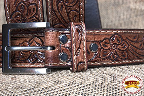 [Australia] - HILASON Leather Gun Holster Belt Handmade Concealed Carry Stitch 50 In. 