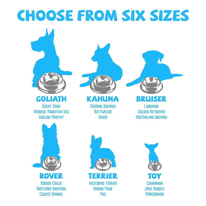 [Australia] - Weebo Pets Blue Stainless Steel No-Tip Food Bowls - Choose Your Size, 4-Ounce to 72-Ounce 8oz. Terrier 