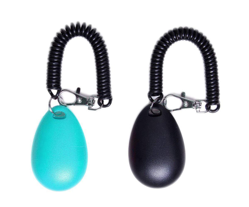 Winod Dog Training Clickers with Wrist Strap -2 Pack(Black +New Blue) - PawsPlanet Australia
