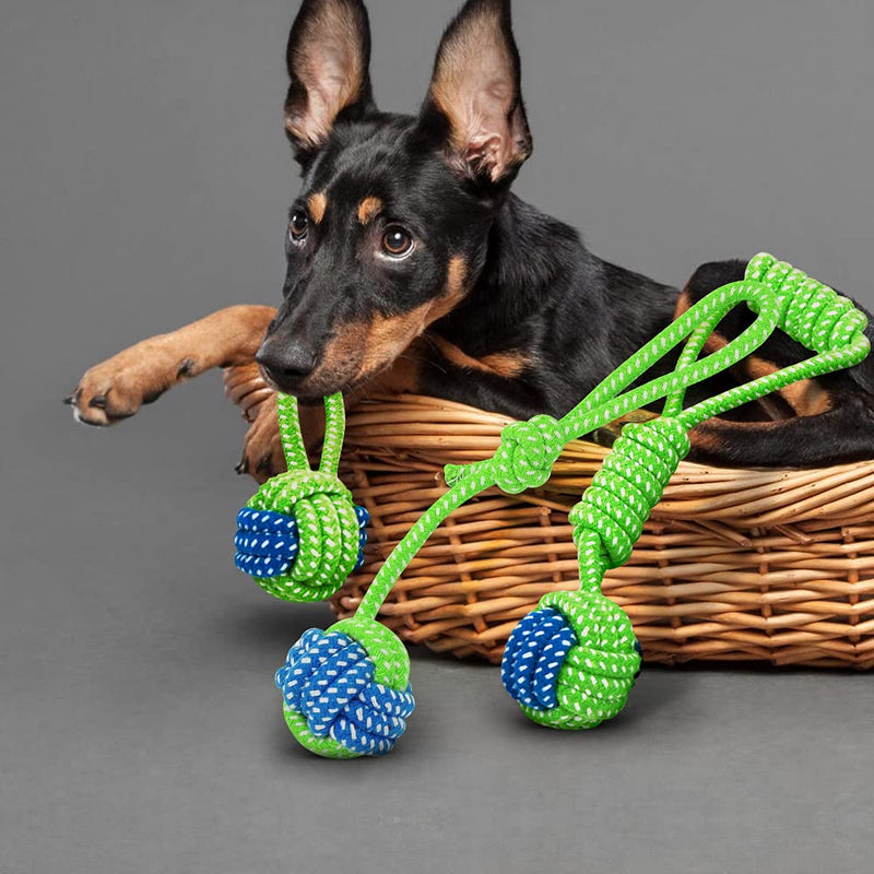 Dog Chew Rope Toys Set - Pack of 3 PCS Cotton Puppy Pet Chew Toys, Dental Teaser Kit for Small& Medium Dogs Interactive Play (Group A) Group A - PawsPlanet Australia