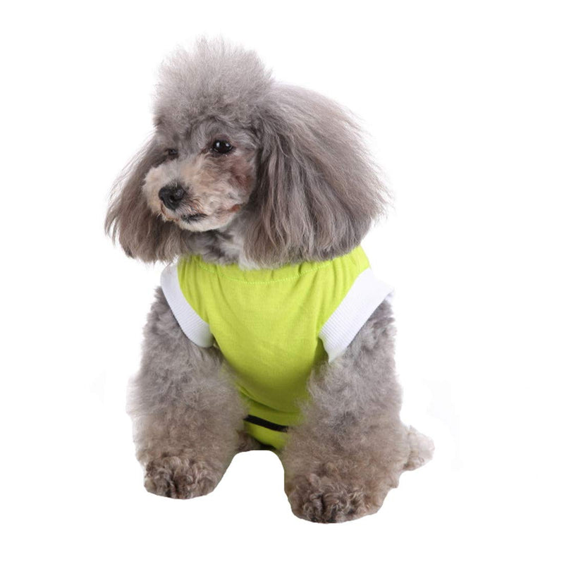 VICTORIE Cat Professional Recovery Suit Surgery Recovery Wear Operation Home Clothing Abdominal Wounds Skin Diseases for Puppy Cats Small Dogs Green L - PawsPlanet Australia