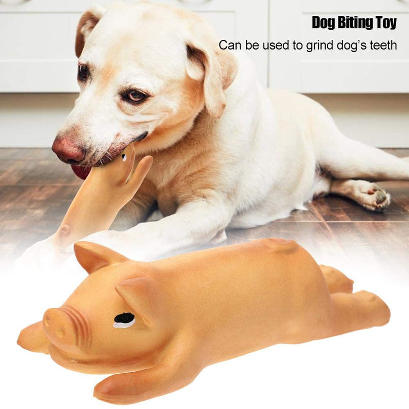 Dog Chew Toy Durable Sleeping Pig Pattern Safe Pet Dog Puppy Grinding Teeth Biting Toy - PawsPlanet Australia