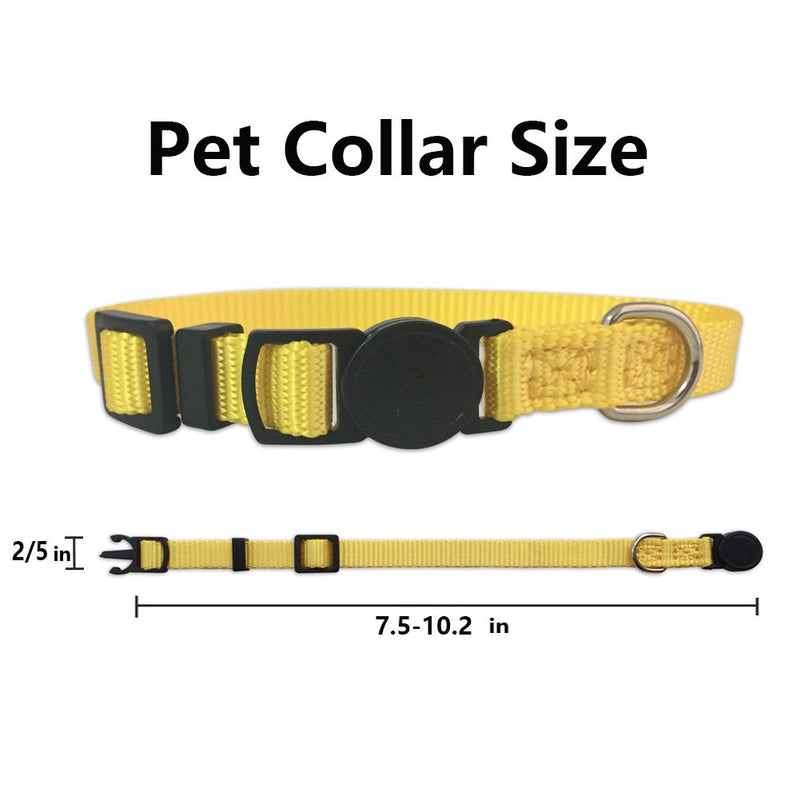 [Australia] - Blaoicni Puppy ID Collar Identification Soft Nylon Adjustable Breakaway Safety Whelping Litter Collars for Newborn Pets with Record Keeping Charts S 12 colors 