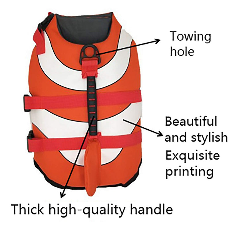 Olgaa Dog Life Jacket Dog Summer Swimming Safety Vest With Superior Buoyancy and Rescue Handle for Pool Boating or Surfing M - PawsPlanet Australia