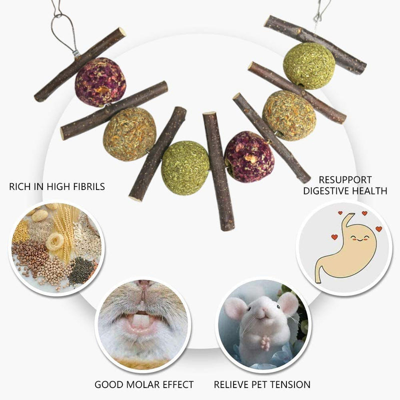 Barley Ears Bunny chew toys, rabbit hamster apple stick natural grass ball natural rose flower ball, rabbit hamster parrot chinchilla guinea pig gerbil chewing molar toy Bunny chew toy - PawsPlanet Australia