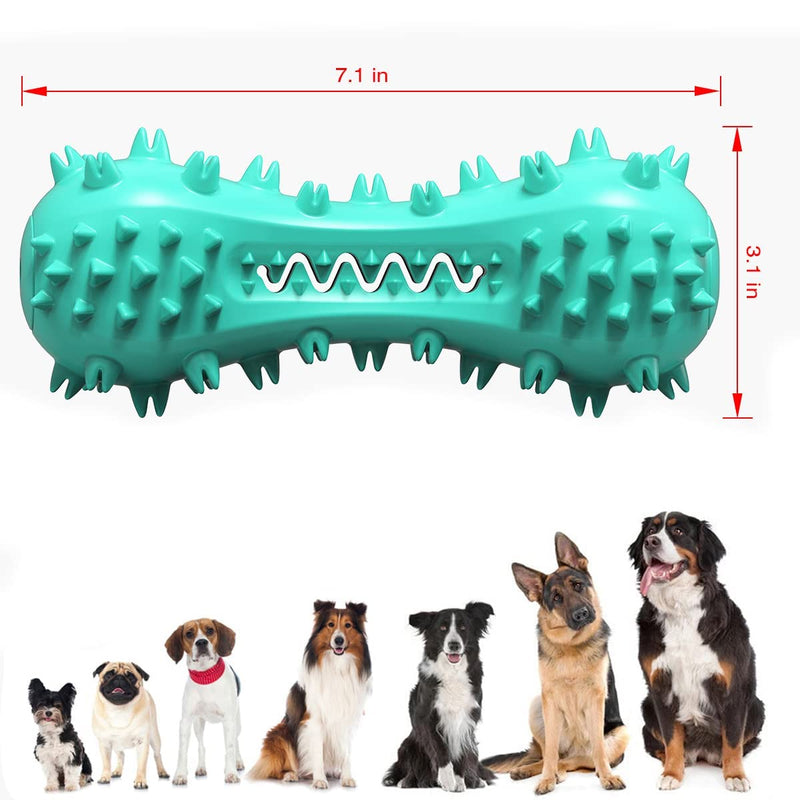 Puppy Teething Chew Toys, Dog Toys for Aggressive Chewers, Indestructible Tough Durable Dog Toothbrush Toys, Squeaky Interactive Dog Toy for Small Medium Large Breed Bone - PawsPlanet Australia