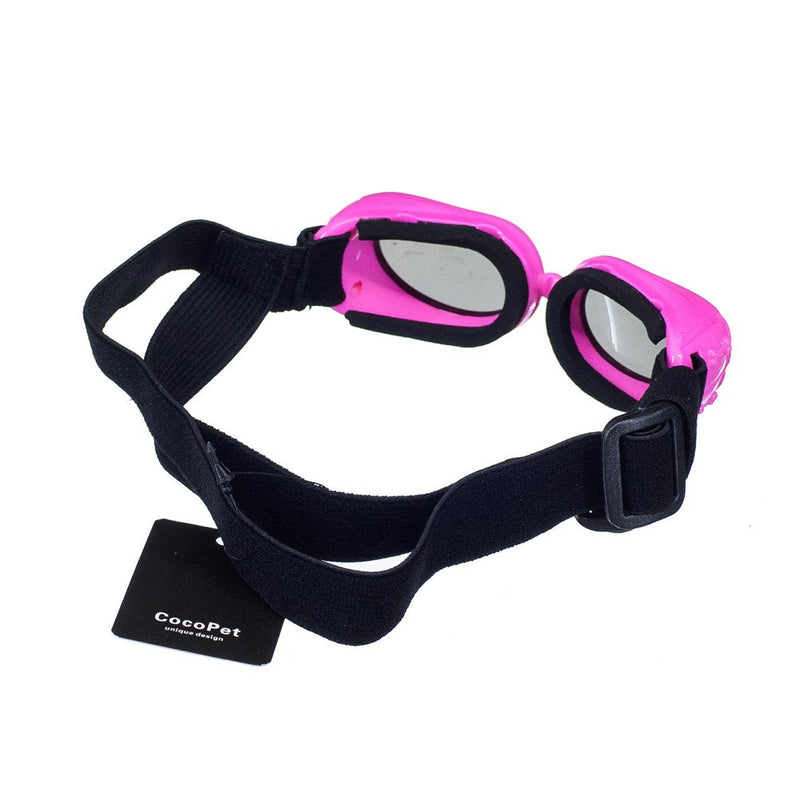 [Australia] - COCOPET [New Version Adorable Dog Goggles Pet Sunglasses Eye Wear UV Protection Waterproof Sunglasses for Puppy Dogs Small Medium XS Pink 