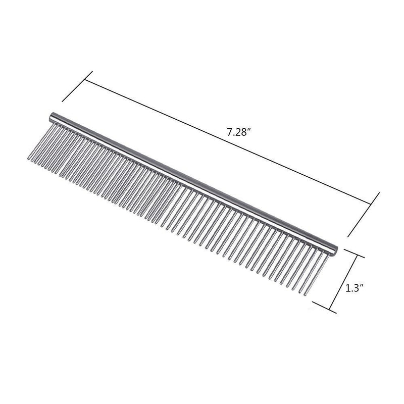 Paor Dog Comb Pet Grooming Stainless Steel Lightweight Brush Cat Comb - PawsPlanet Australia