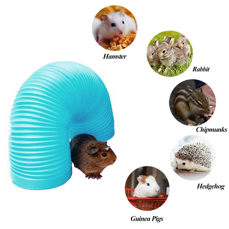 ASOCEA Small Pet Fun Tunnel Hamster Interactive Tube Toy Guinea Pigs Collapsible Tunnel Hideout for Small Rabbits Ferrets Chinchillas Rats and Other Small Animals Training Hiding - PawsPlanet Australia