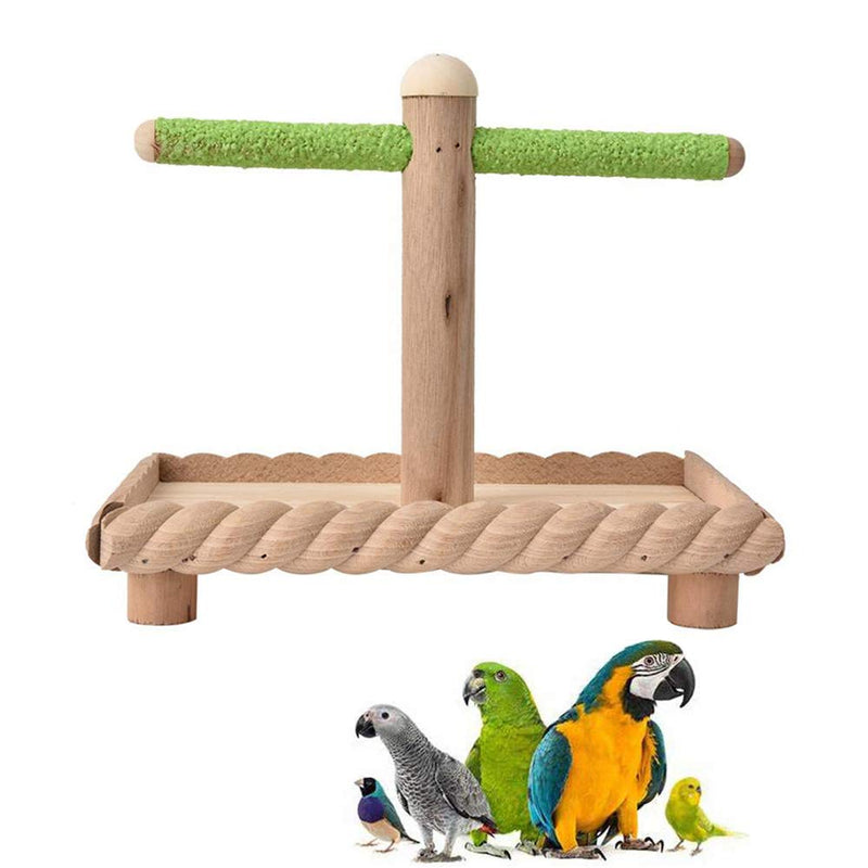 [Australia] - kathson Bird Tabletop Perch, Parrot Cage Stands Training Play Gym Playground Table Top for Parakeets Lovebirds Budgies 