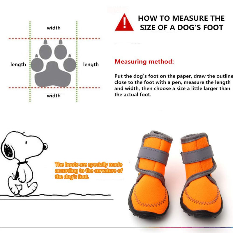 [Australia] - U/K Uwoll Dog Booties Shoes for hot Pavement Dogs paw Protection Puppy Winter Hiking Boots Soft Waterproof Anti-Slip Sole Protector 4Pcs Extra Small 