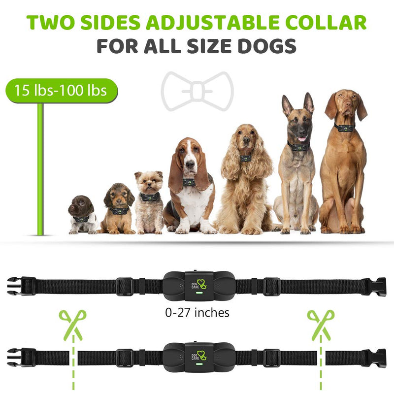 [Australia] - DOG CARE Dog Training Collar Dog Training Collar with Remote, 3 Modes, Rechargeable Waterproof Dog Training Collar for Small Medium Large Dogs, 1000ft Remote Range, Safe & Humane 