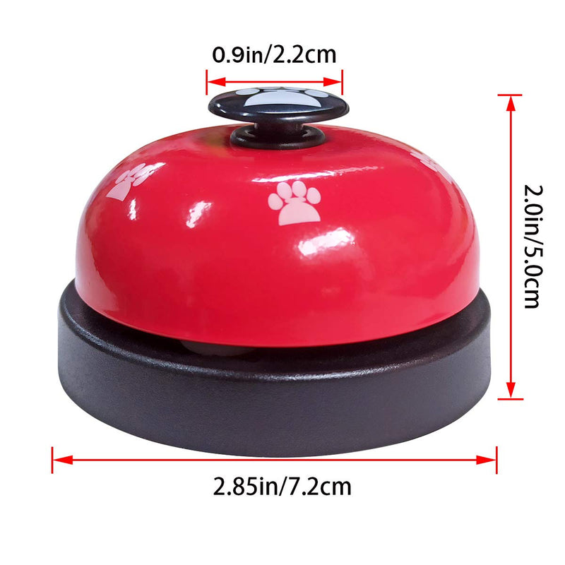 Pet Training Bells, Dog Puppy Pet Potty Training Bells, Communication Device Cat Interactive Toys Red - PawsPlanet Australia