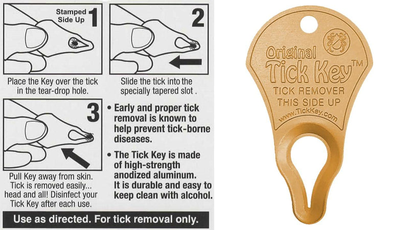 The Original Tick Key -Tick Detaching Device - Portable, Safe and Highly Effective Tick Detaching Tool (Assorted) - PawsPlanet Australia