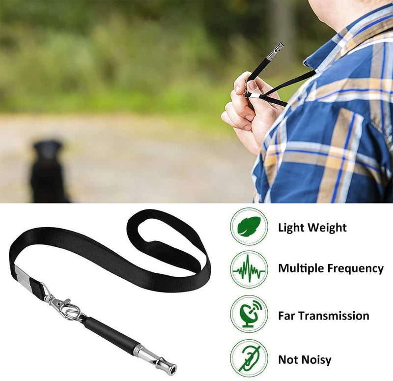 Dog Whistle, 4pcs Ultrasonic Dog Training Whistles with Lanyard Professional Adjustable Pitch Ultrasonic Dog Training Whistle Free Premium Quality Strap Lanyard for Dog Recall Training Guide - PawsPlanet Australia