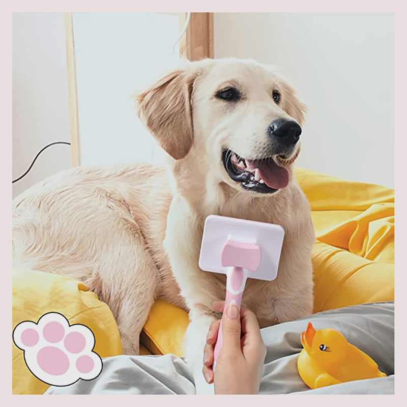 yufana dog brush, cat brush, hair massage brush, pet grooming brush for removing undercoat, loose hair and dirt, suitable for dogs with medium and long hair, cats - PawsPlanet Australia