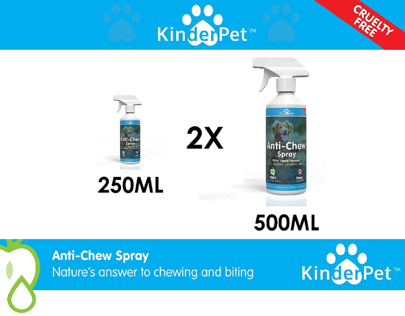 KinderPet Anti Chew Spray Bitter Apple Spray for Dogs 500ML Dog Chewing Deterrent Alcohol Free Anti Chew Repellent Formula for Pet Puppies Dogs - PawsPlanet Australia