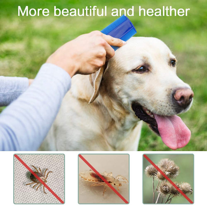 Jubaopen 18 PCS Lice Comb Grooming Flea Comb Pet Teeth Combs Double Sided Teeth Combs for Removing Dandruff Flakes Lice Fleas (6 Colors) - PawsPlanet Australia