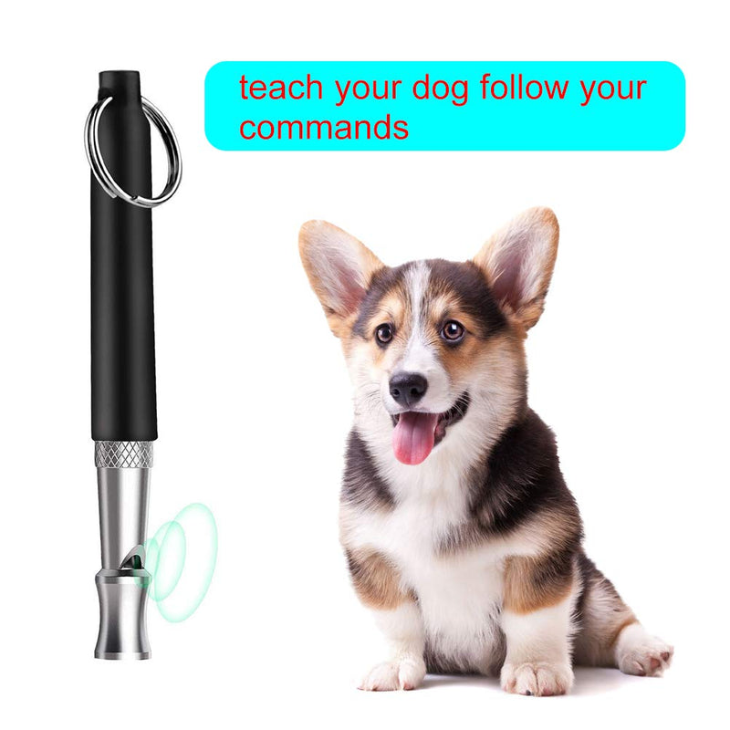 [Australia] - Uspacific 2pcs Pet Training Bells Dog Training Bell with Whistle and Training Clicker for Potty Training, Stopping Barking, Communication Device（ No Need Battery ） 